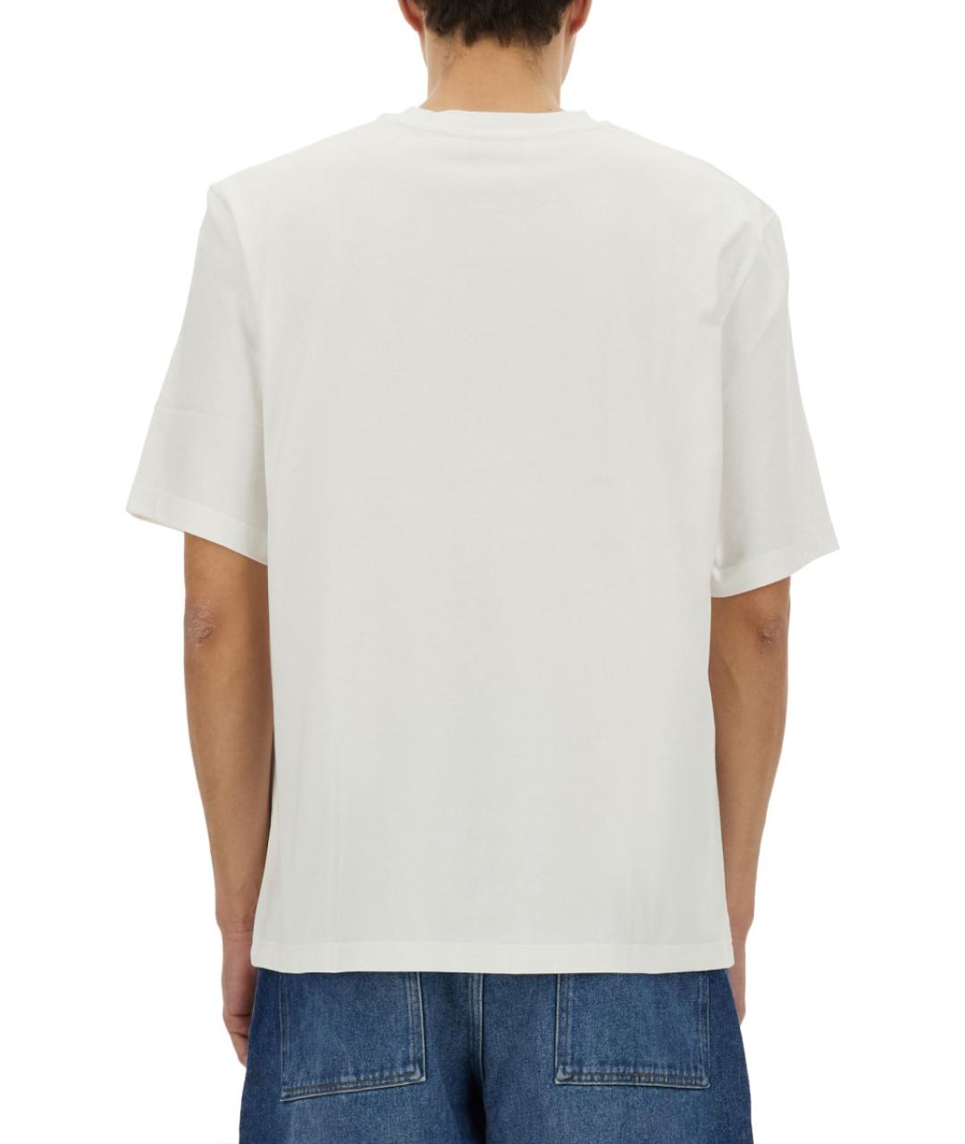 STUDIO NICHOLSON Белая хлопковая футболка, фото 3