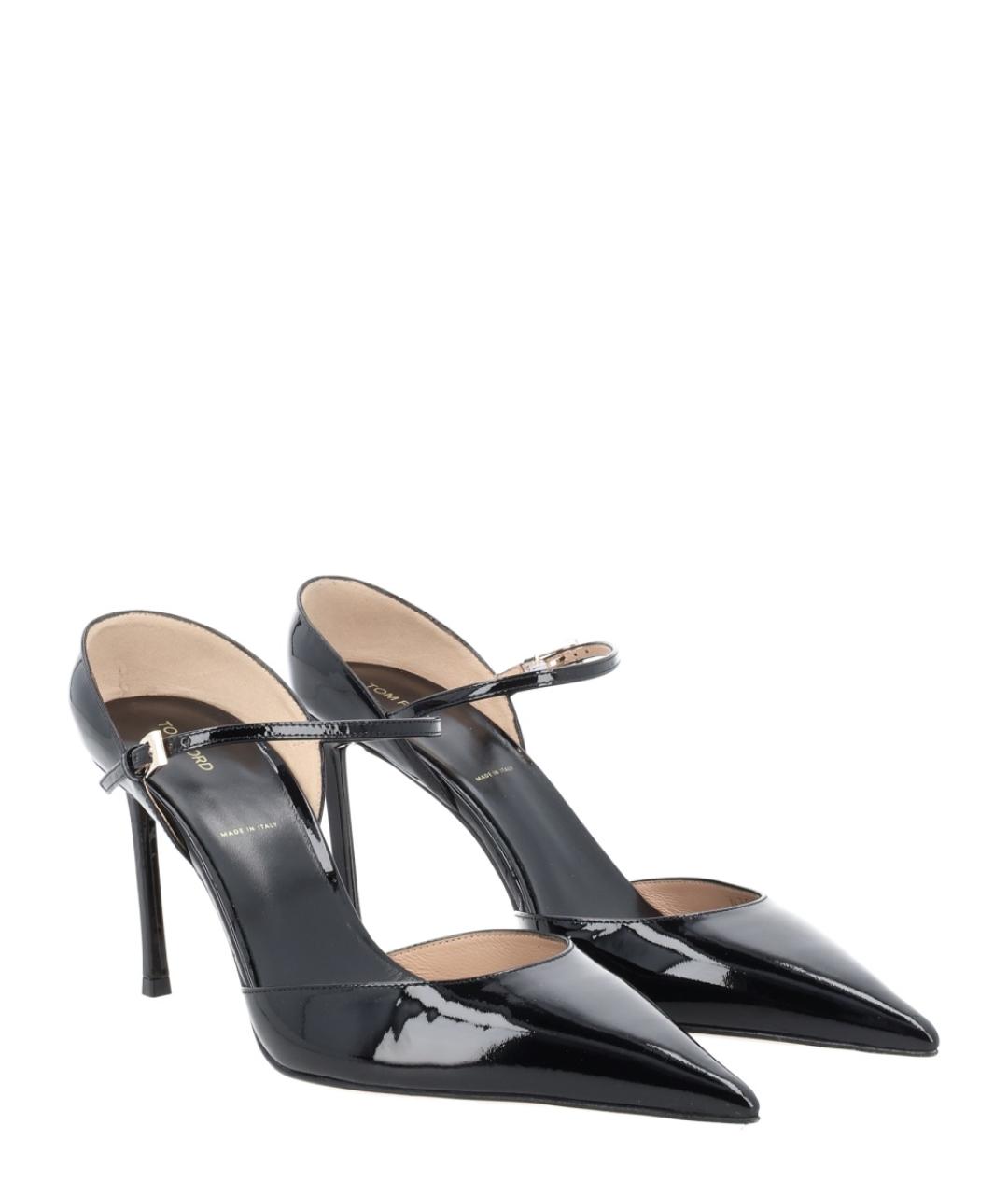 TOM FORD Черные кожаные туфли, фото 2