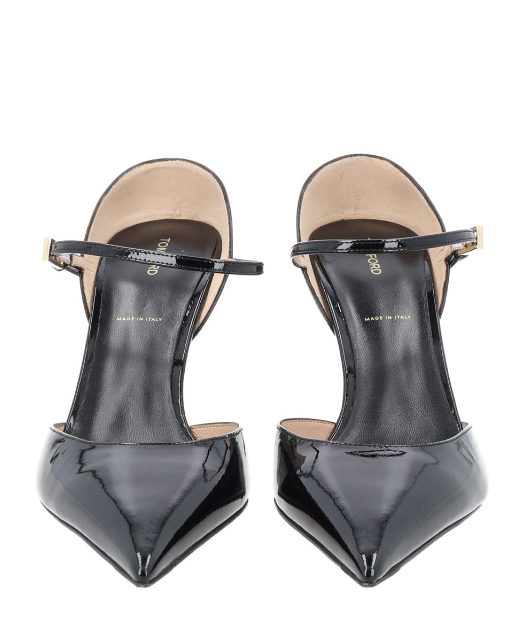 TOM FORD Черные кожаные туфли, фото 3