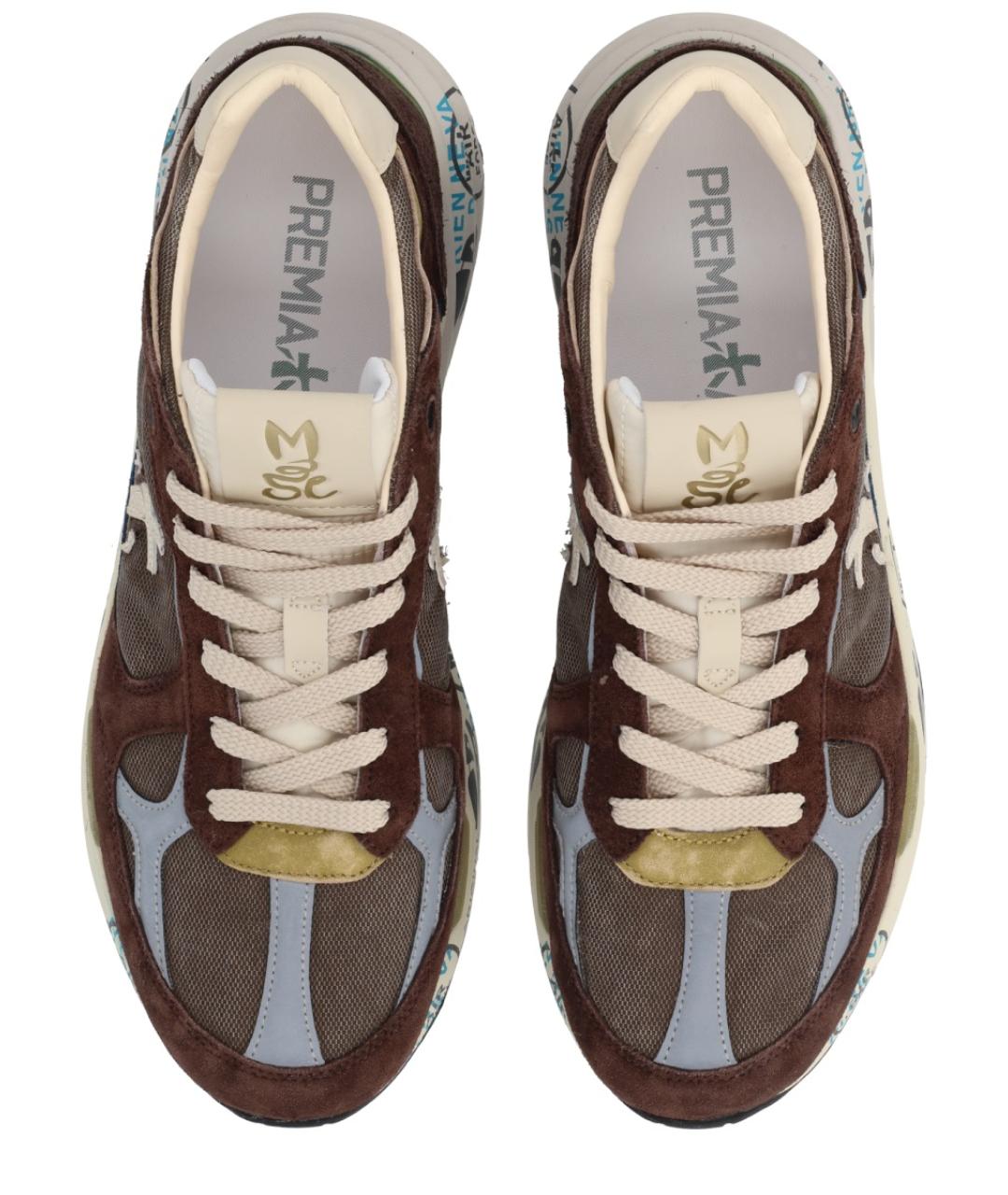 PREMIATA Коричневые низкие кроссовки / кеды, фото 5