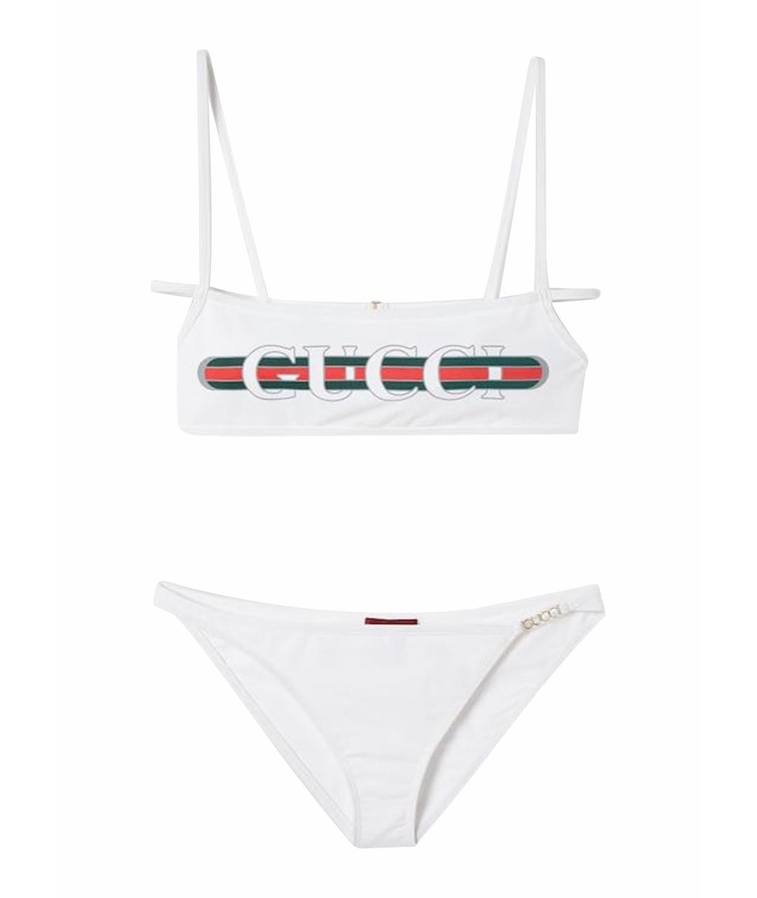 GUCCI Белый купальник, фото 1