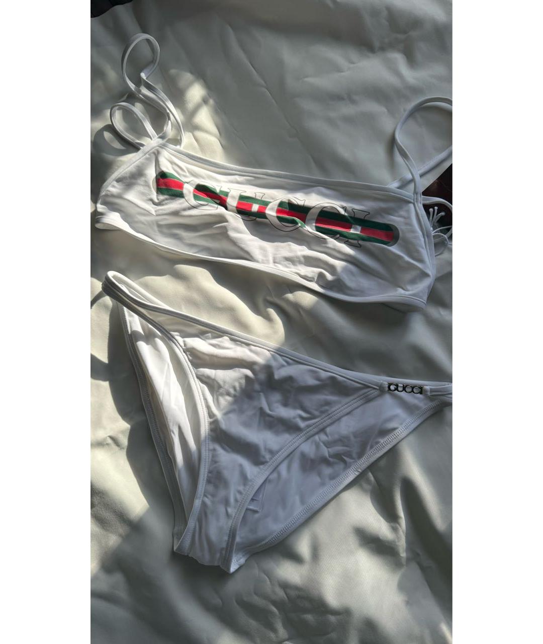 GUCCI Белый купальник, фото 9