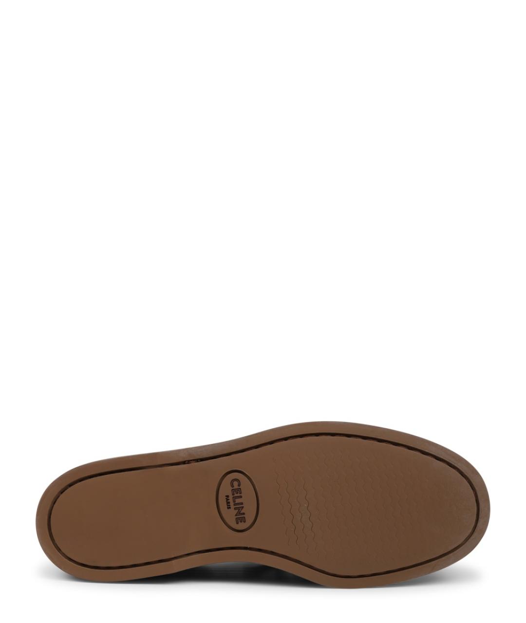 CELINE Коричневые замшевые мокасины, фото 6