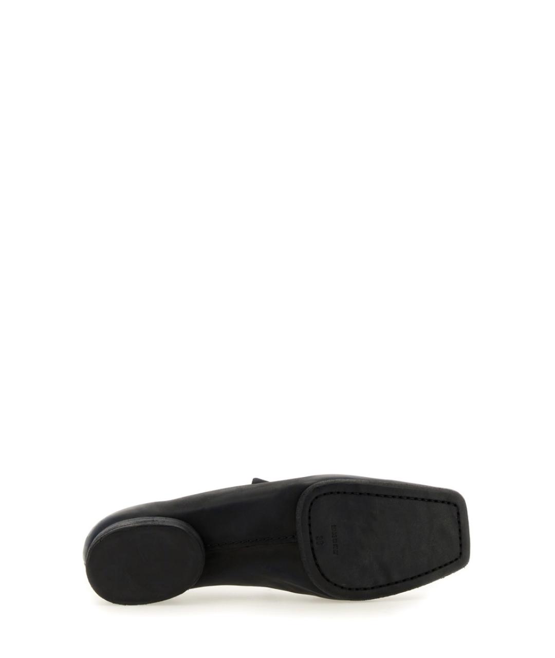 UMA WANG Черные кожаные балетки, фото 3