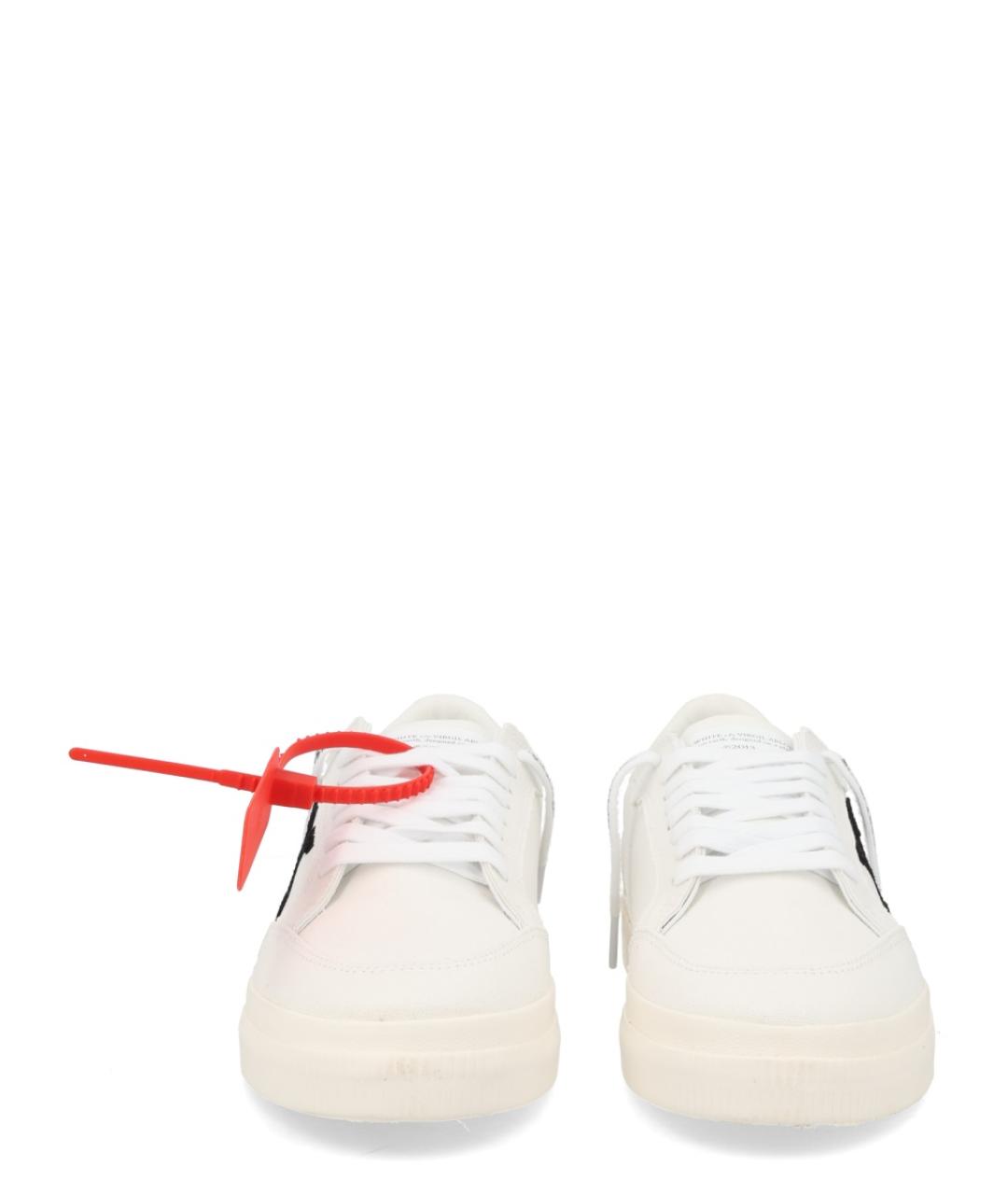 OFF-WHITE Белые текстильные низкие кроссовки / кеды, фото 3