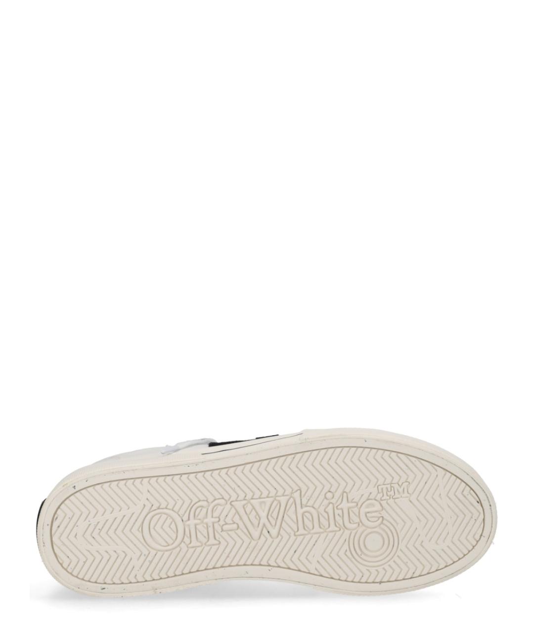 OFF-WHITE Белые текстильные низкие кроссовки / кеды, фото 6
