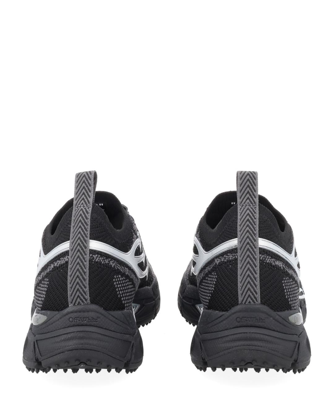 OFF-WHITE Черные синтетические низкие кроссовки / кеды, фото 4