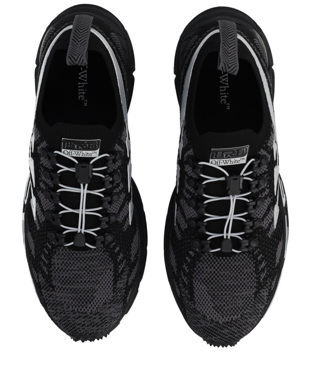 OFF-WHITE Черные синтетические низкие кроссовки / кеды, фото 5