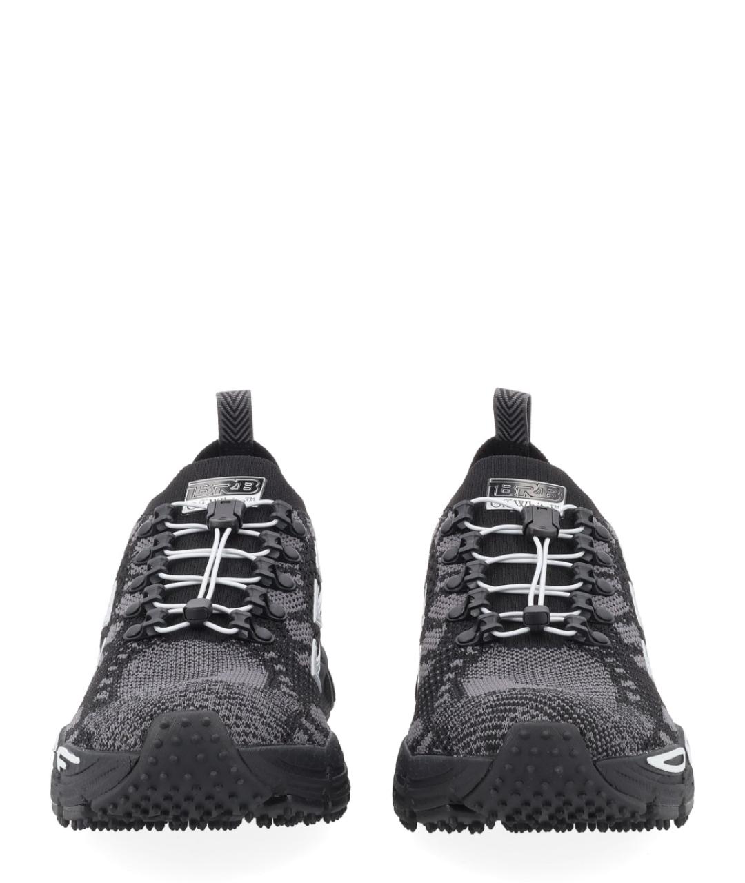 OFF-WHITE Черные синтетические низкие кроссовки / кеды, фото 3