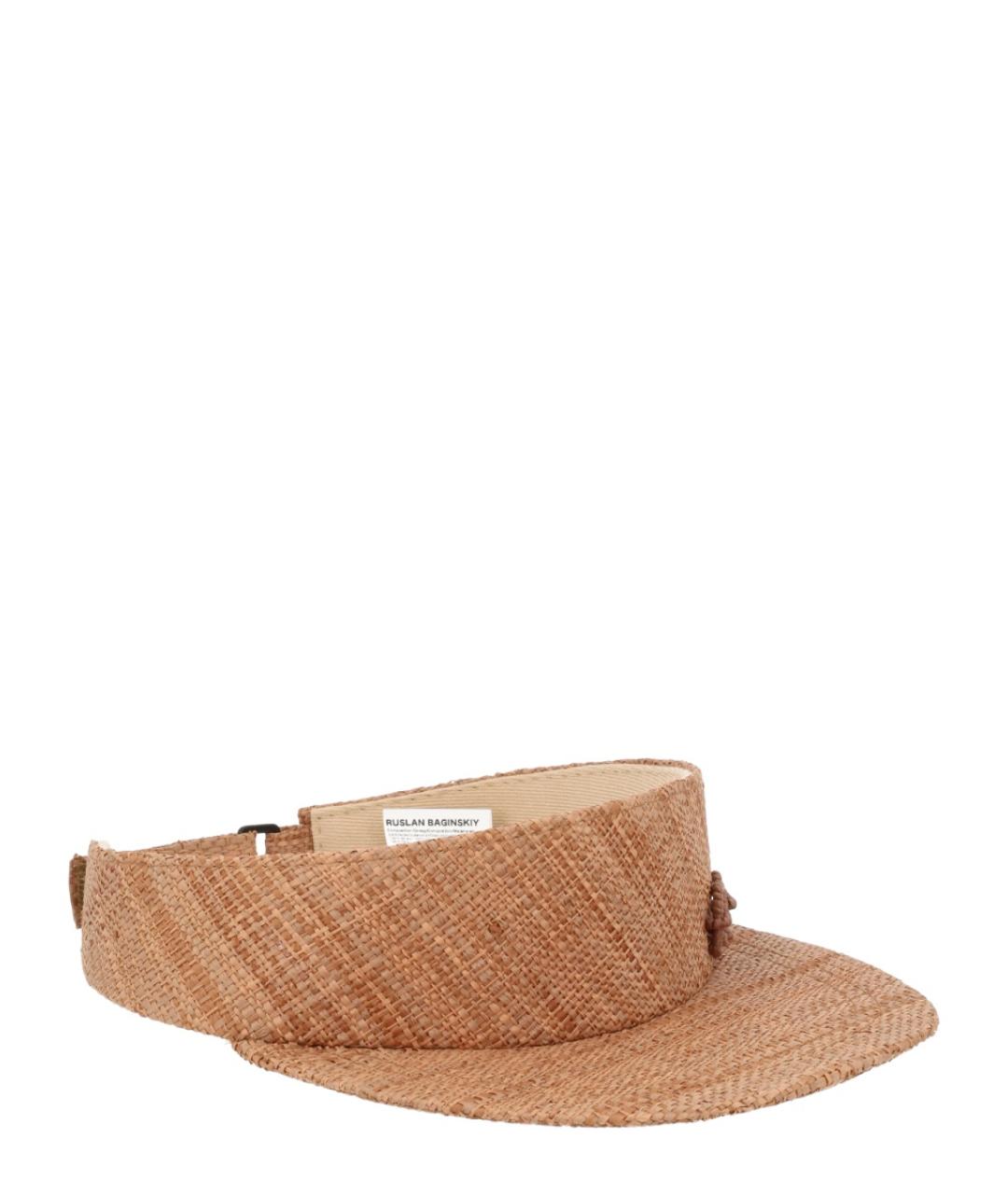 RUSLAN BAGINSKIY Бежевая кепка, фото 3