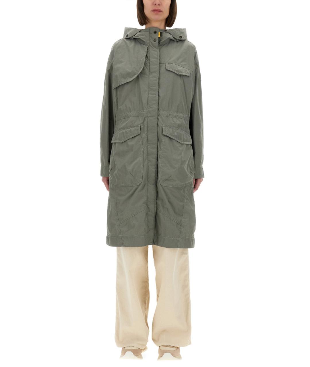 PARAJUMPERS Зеленый полиамидовый тренч/плащ, фото 1