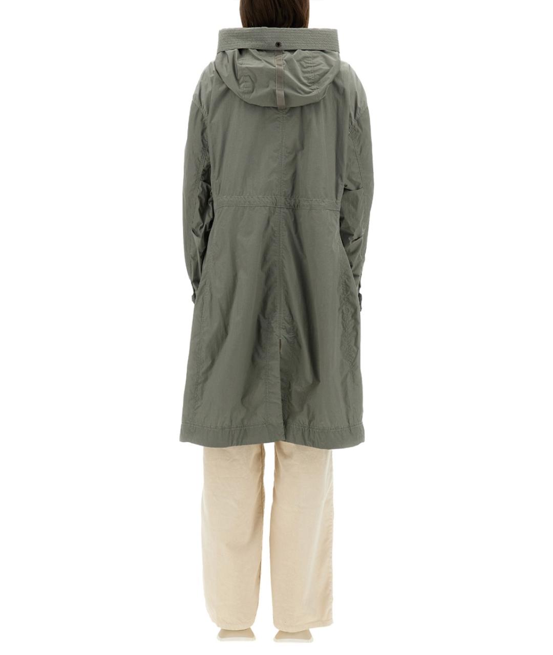 PARAJUMPERS Зеленый полиамидовый тренч/плащ, фото 3