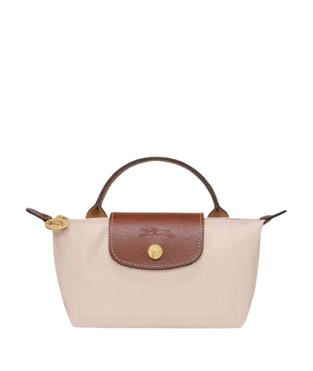 LONGCHAMP Бежевая сумка с короткими ручками, фото 1