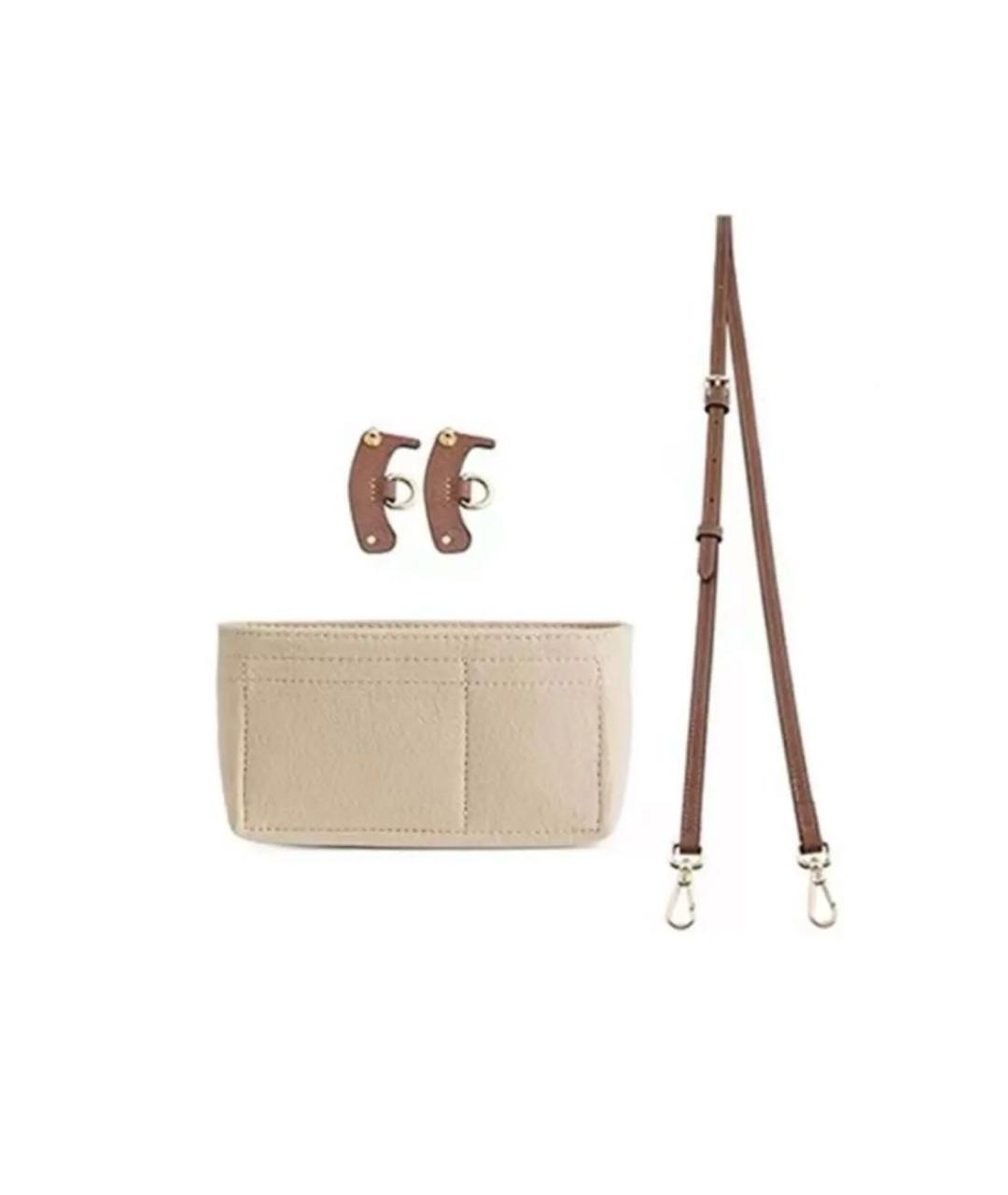 LONGCHAMP Бежевая сумка с короткими ручками, фото 8