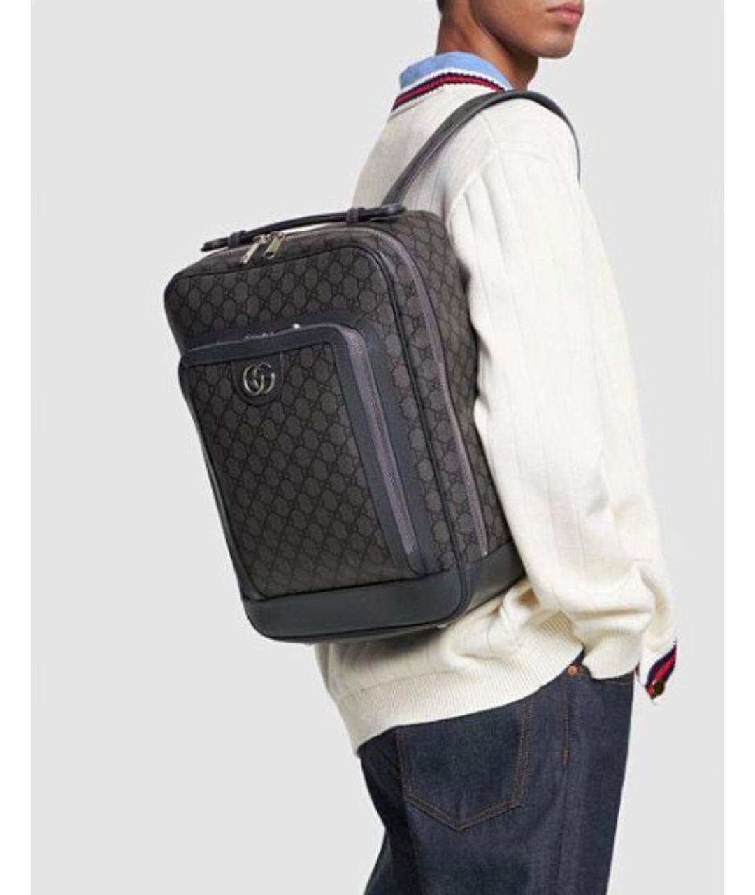 GUCCI Антрацитовый рюкзак, фото 2