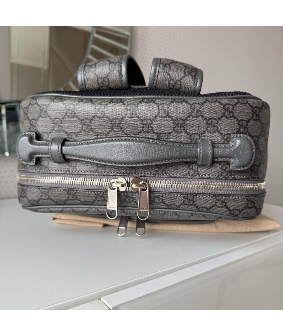 GUCCI Антрацитовый рюкзак, фото 7