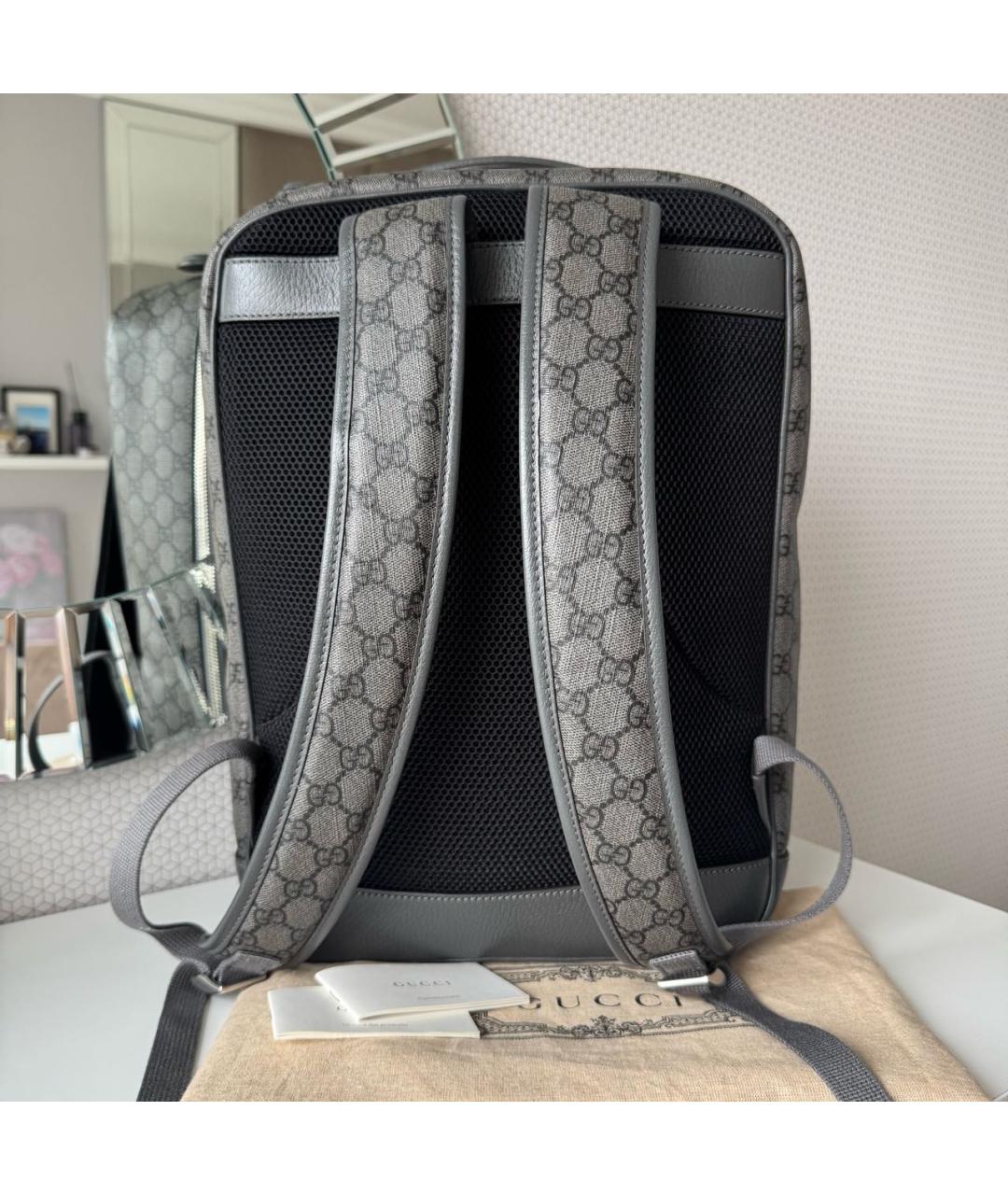 GUCCI Антрацитовый рюкзак, фото 5