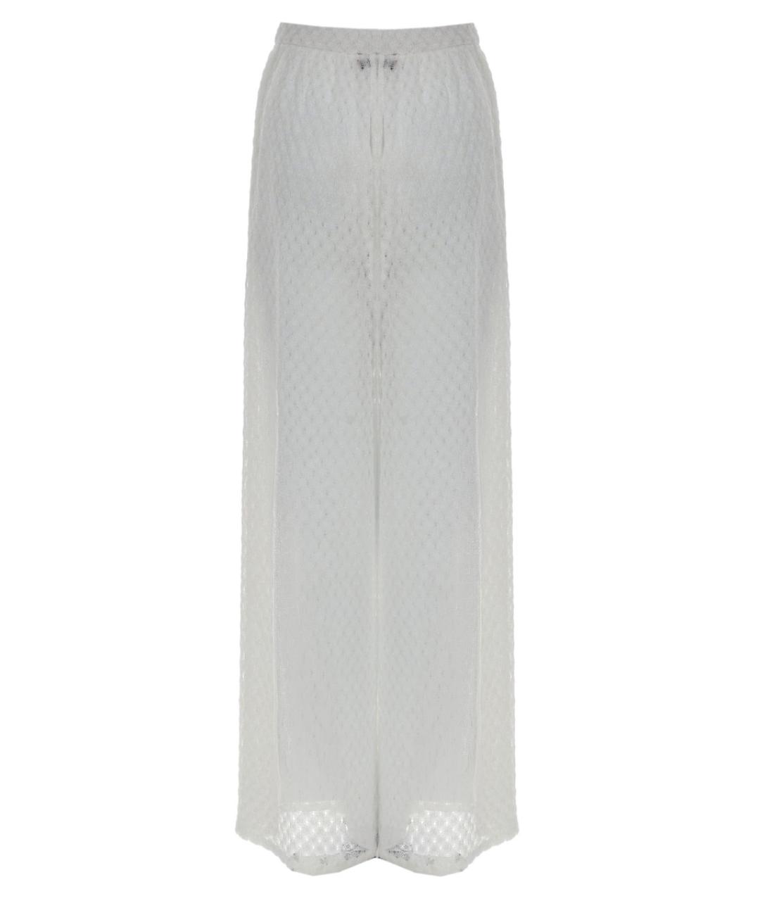 MISSONI Белые вискозные прямые брюки, фото 1