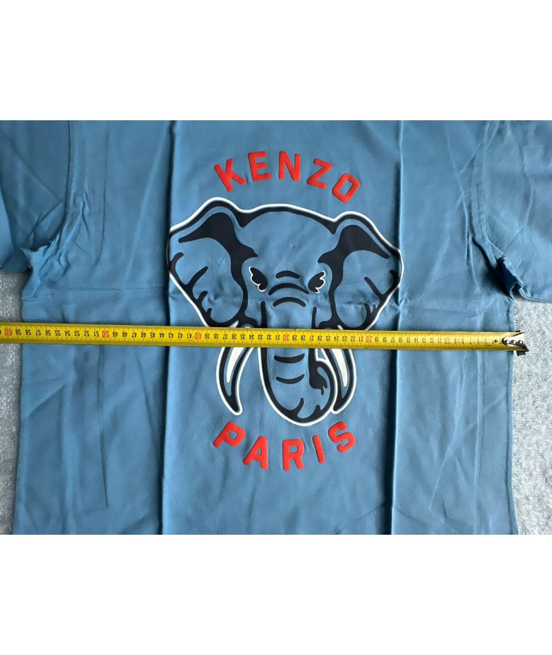 KENZO Голубая хлопковая футболка, фото 5