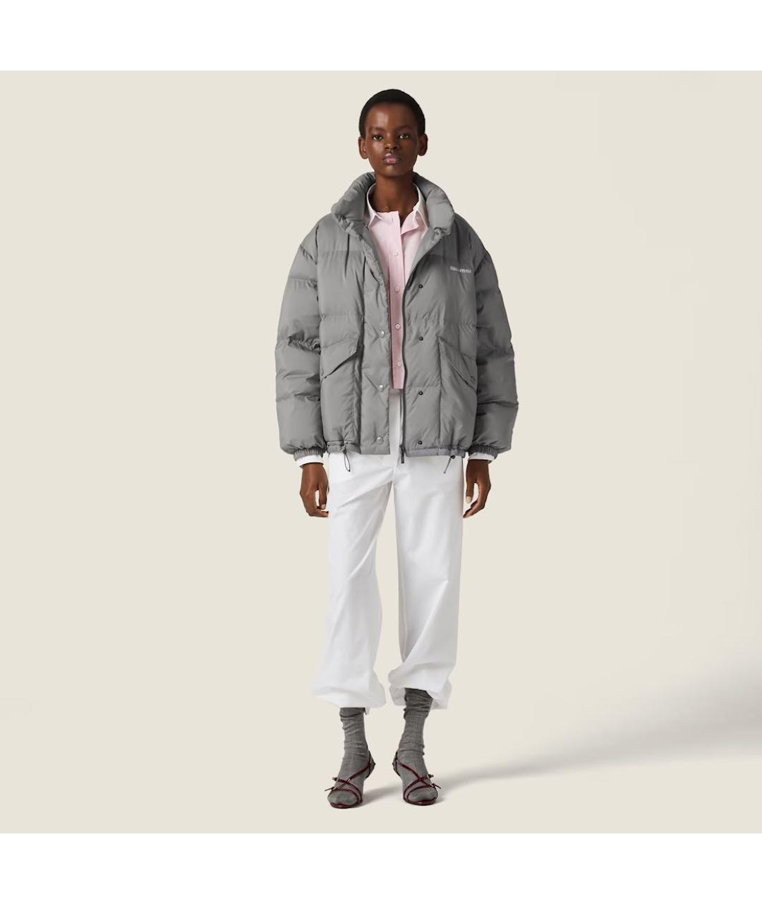 MIU MIU Антрацитовая куртка, фото 3