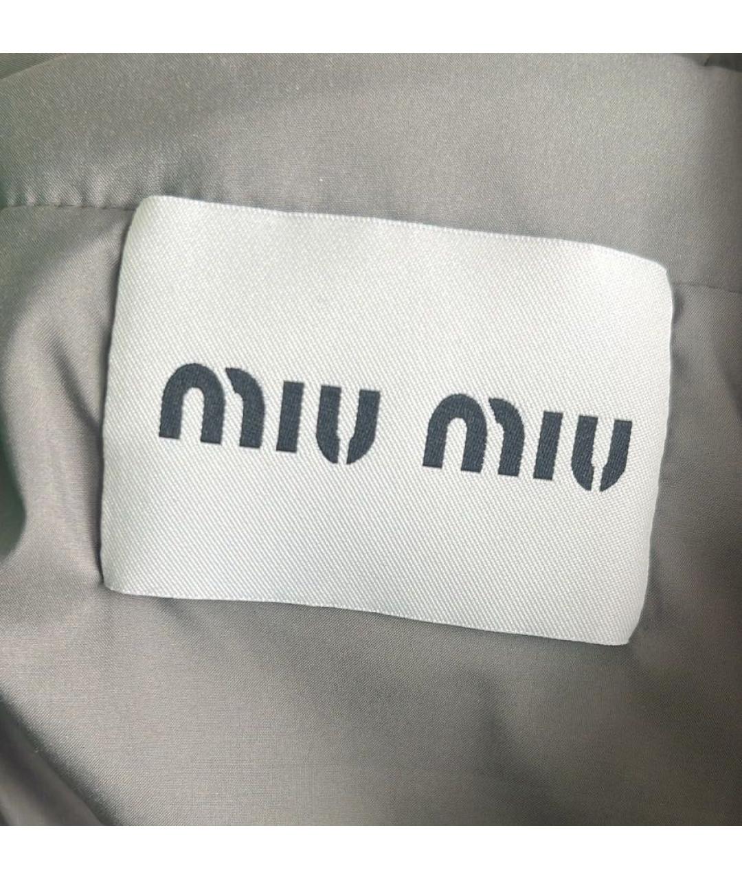 MIU MIU Антрацитовая куртка, фото 2
