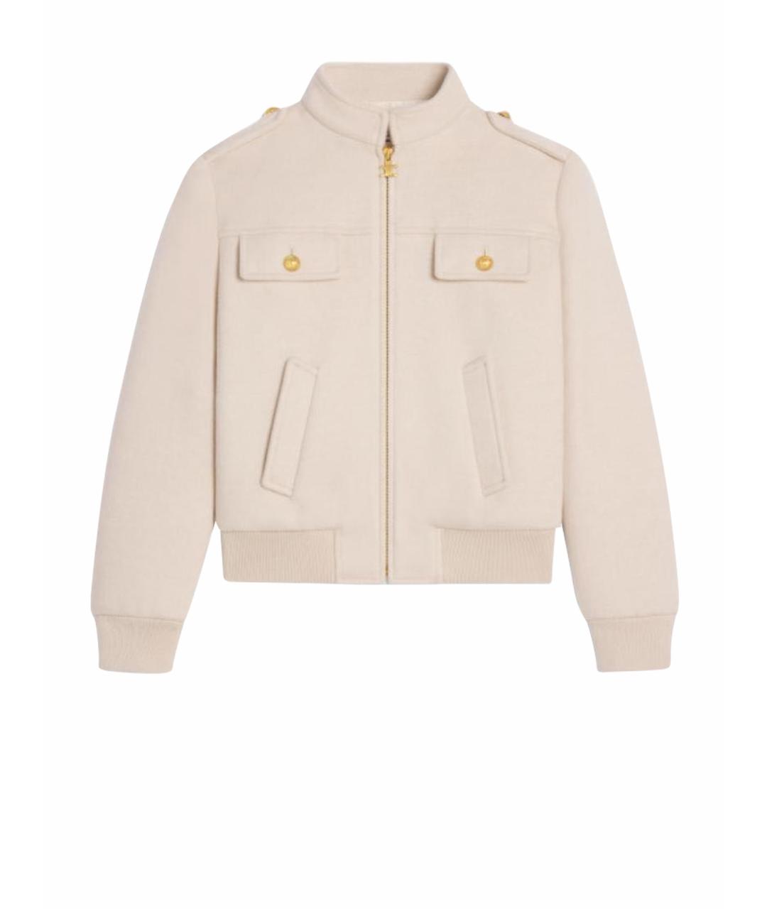 CELINE Бежевая кашемировая куртка, фото 8