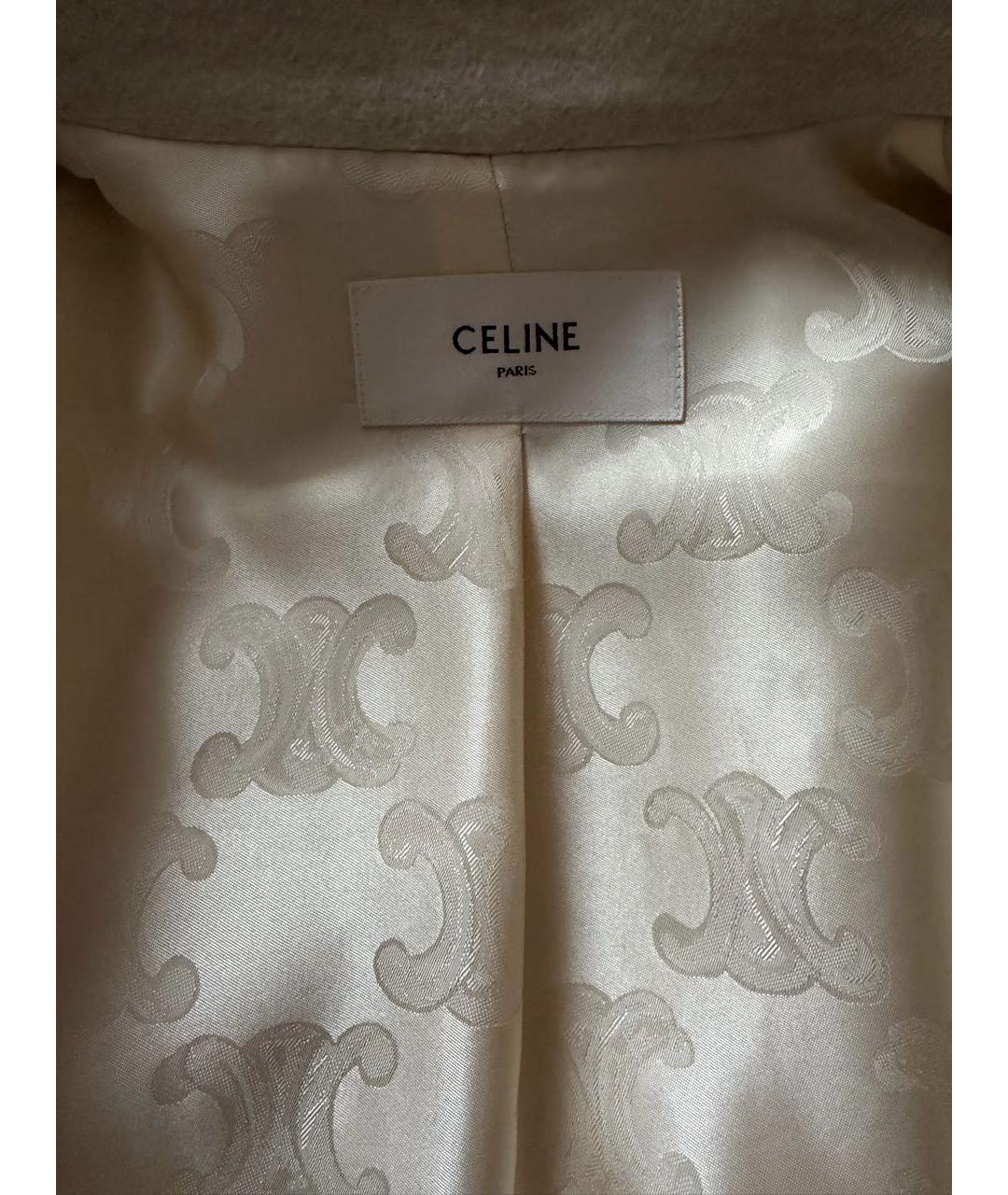 CELINE Бежевая кашемировая куртка, фото 5