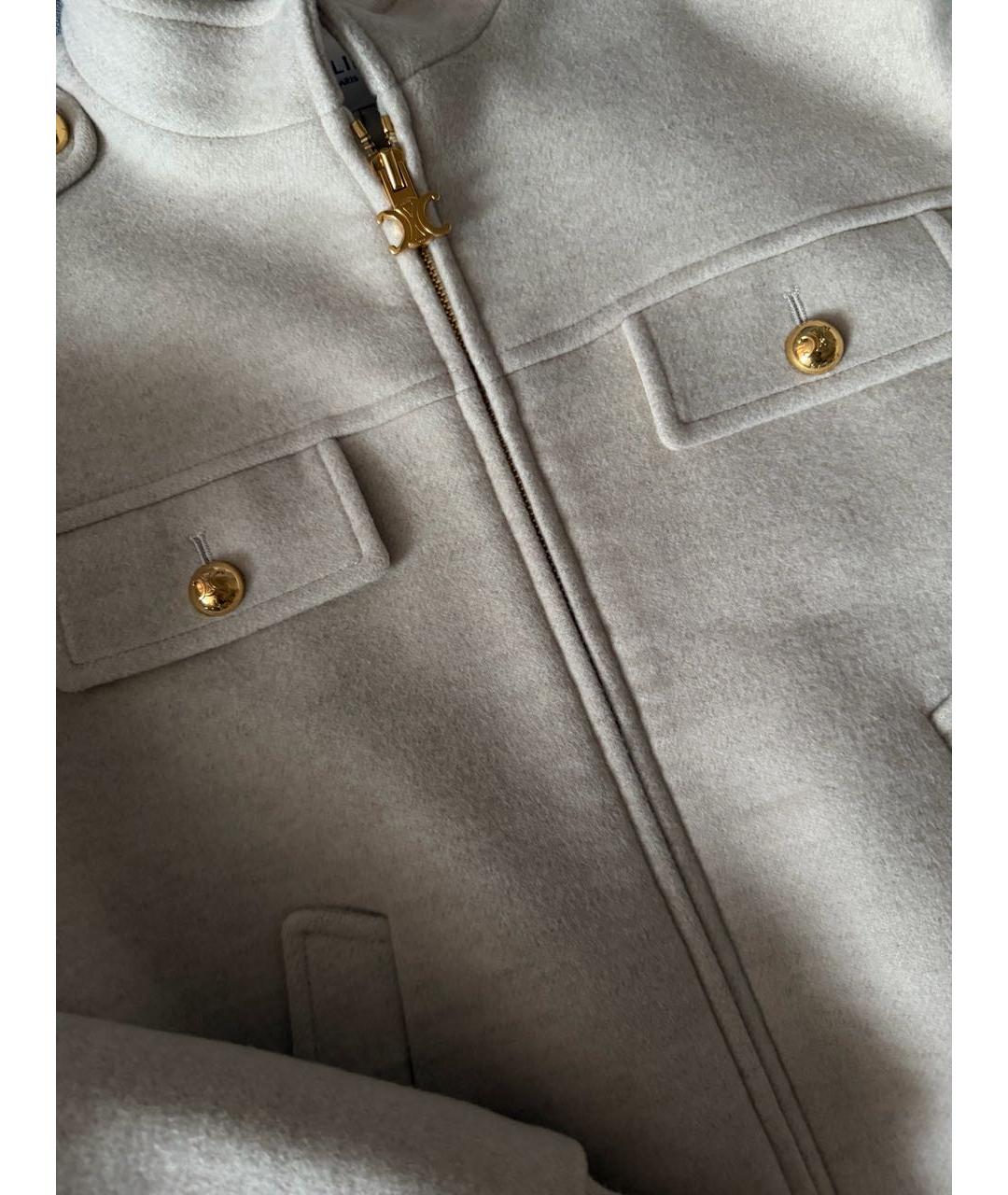 CELINE Бежевая кашемировая куртка, фото 2