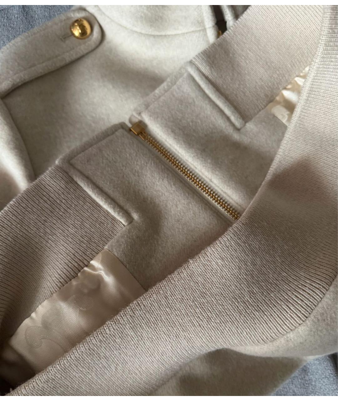 CELINE Бежевая кашемировая куртка, фото 3