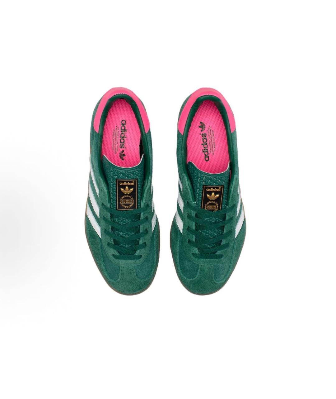 ADIDAS Зеленые замшевые кроссовки, фото 4