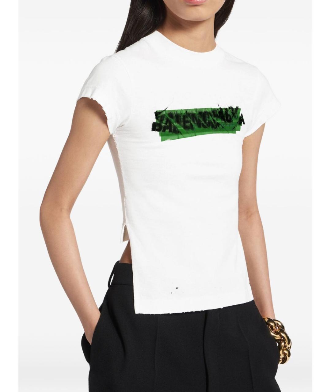 BALENCIAGA Хлопковая футболка, фото 3