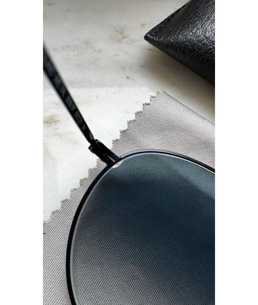 RAY BAN Черные металлические солнцезащитные очки, фото 5