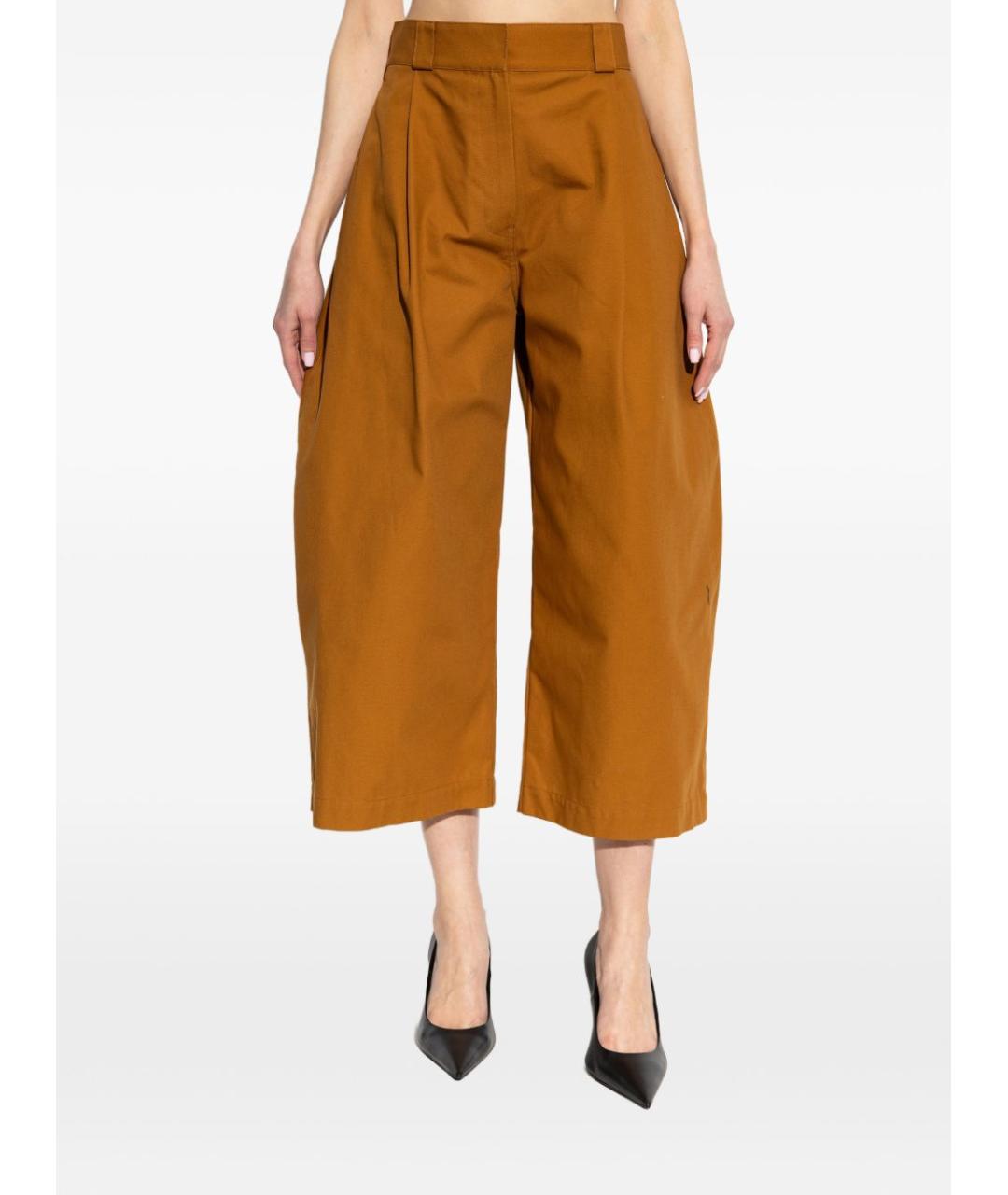 BALENCIAGA Коричневые хлопковые кюлоты, фото 4