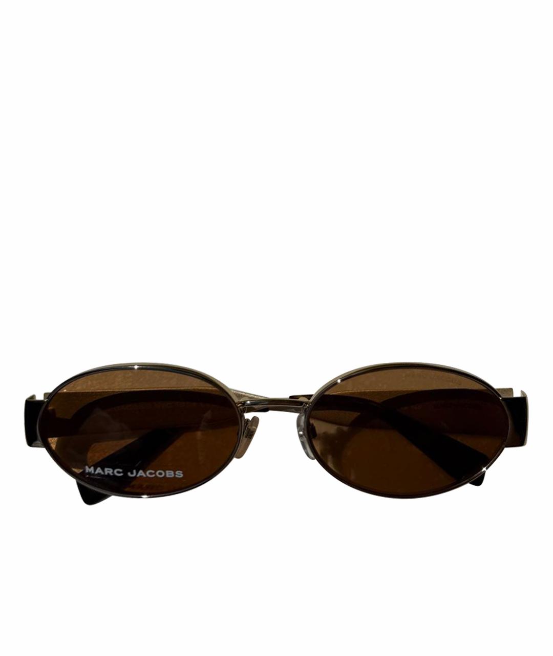 MARC JACOBS Золотые металлические солнцезащитные очки, фото 1