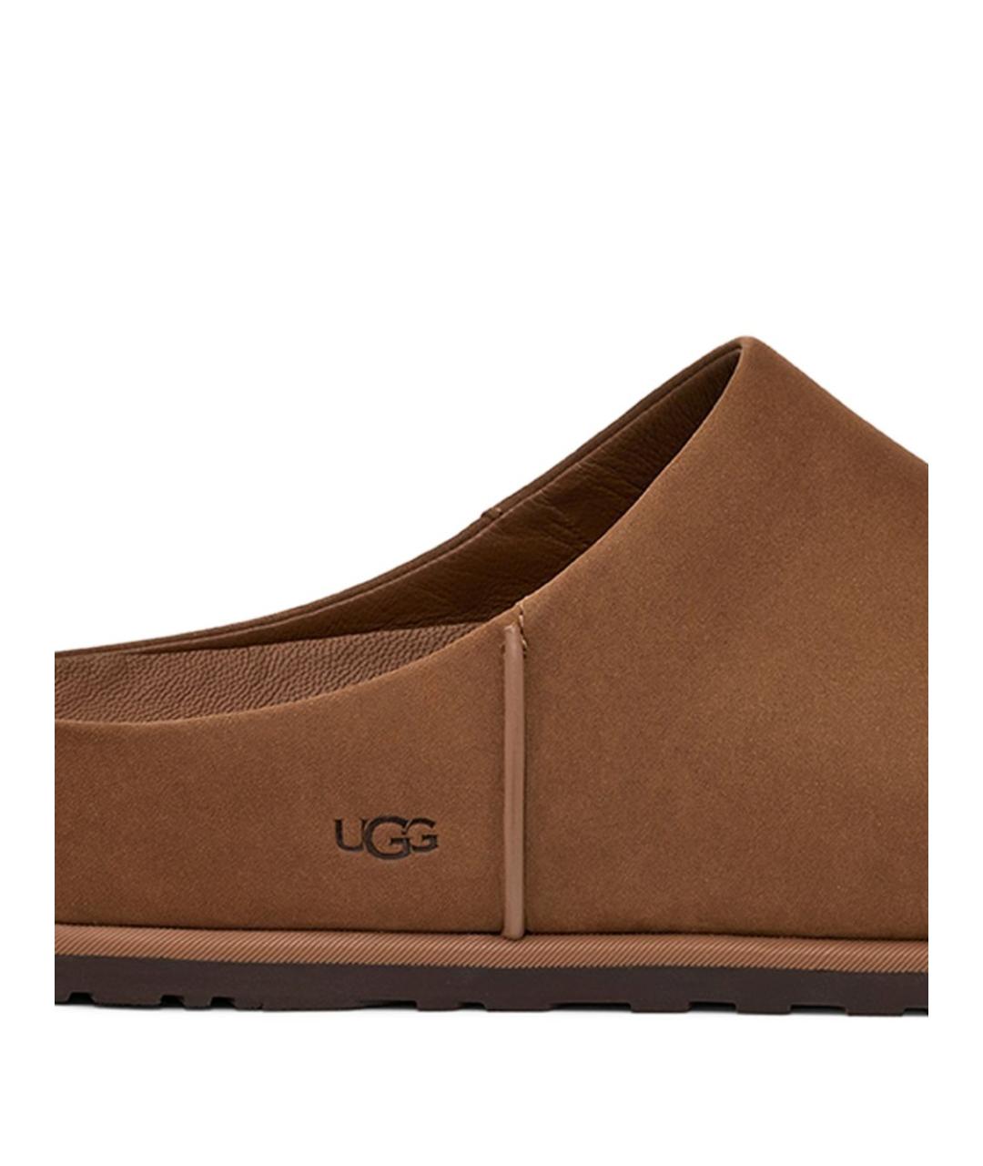 UGG AUSTRALIA Коричневые кожаные сандалии, фото 2