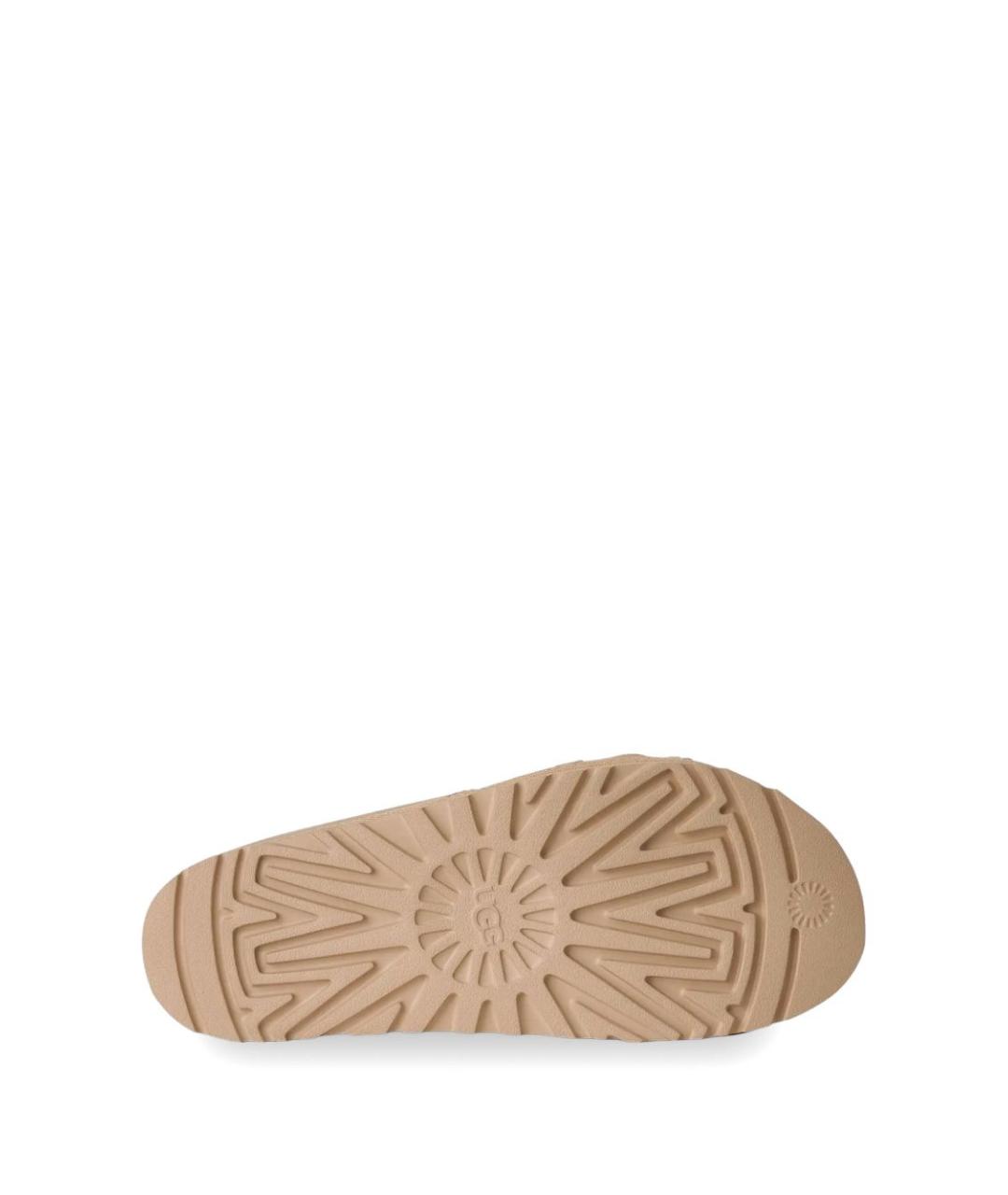 UGG AUSTRALIA Бежевые кожаные босоножки, фото 5