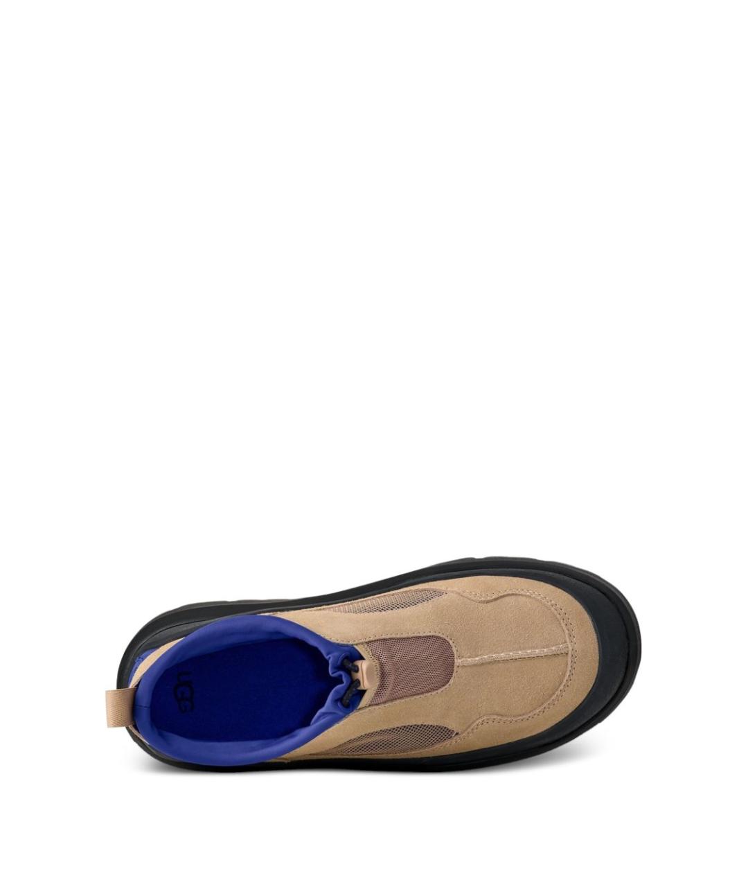 UGG AUSTRALIA Бежевые замшевые низкие кроссовки / кеды, фото 3