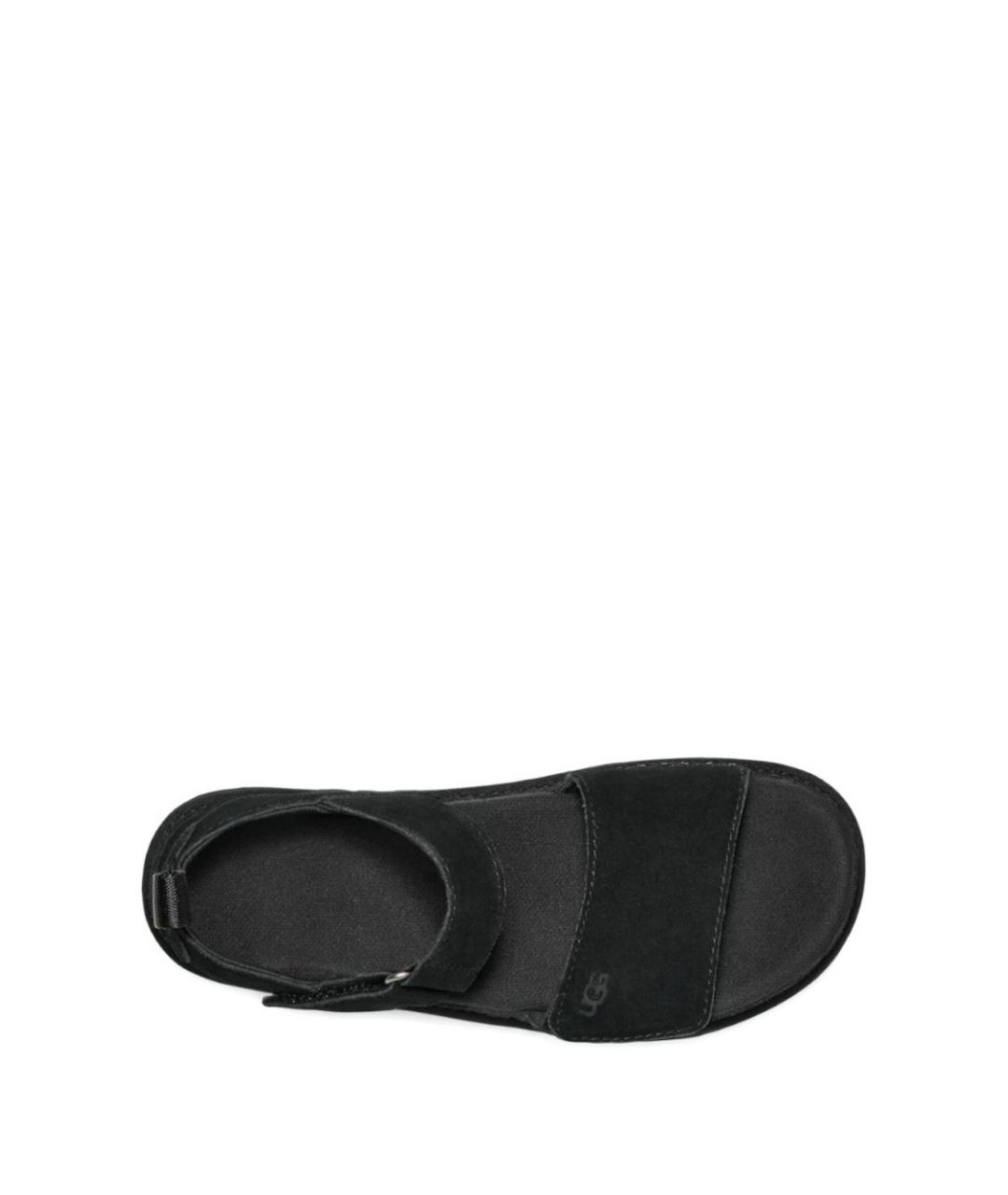 UGG AUSTRALIA Черные кожаные босоножки, фото 4