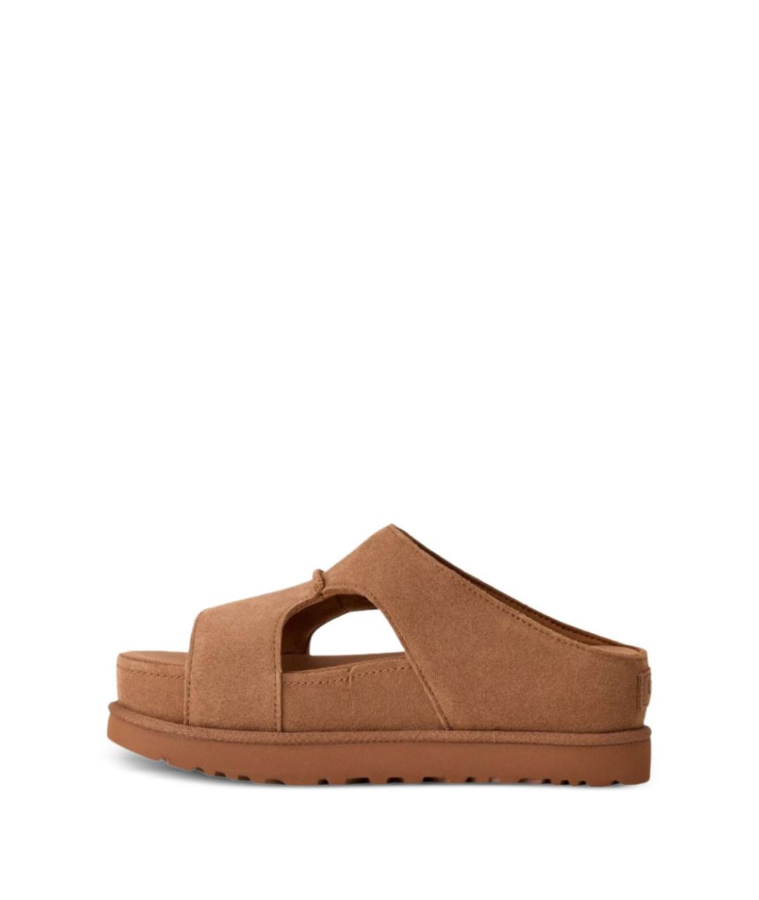 UGG AUSTRALIA Коричневые замшевые сандалии, фото 3