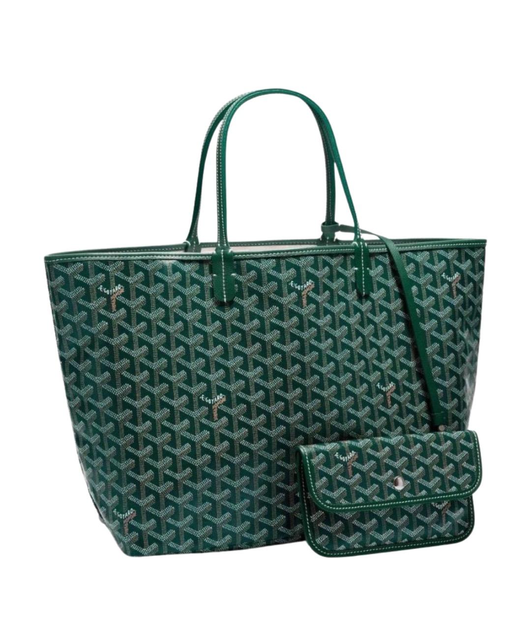 GOYARD Зеленая сумка тоут, фото 1