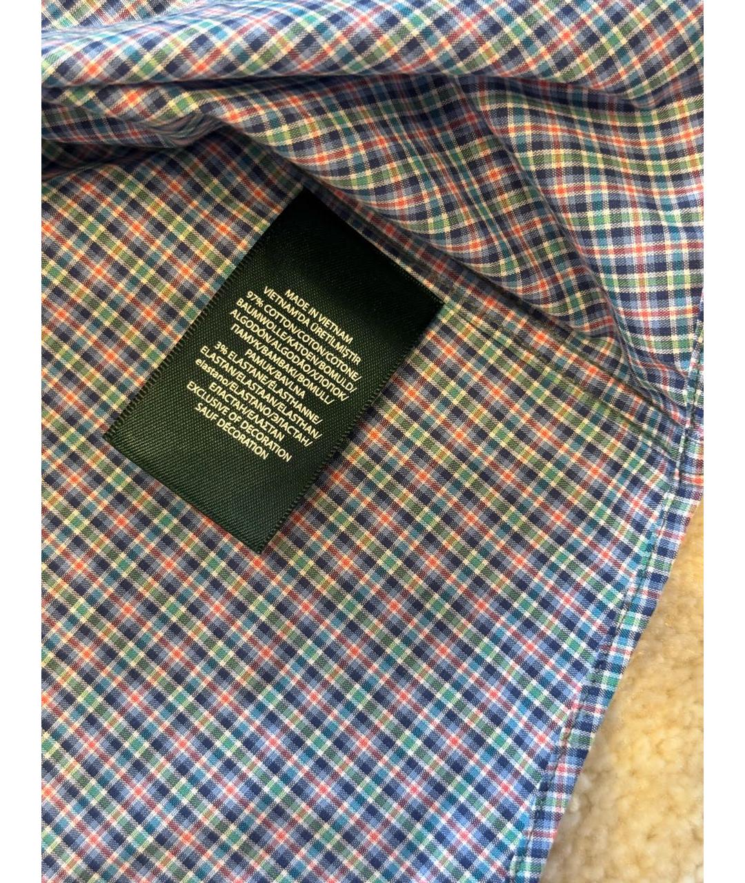 RALPH LAUREN Мульти хлопковая кэжуал рубашка, фото 6