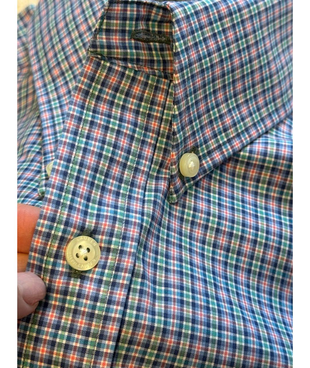 RALPH LAUREN Мульти хлопковая кэжуал рубашка, фото 3
