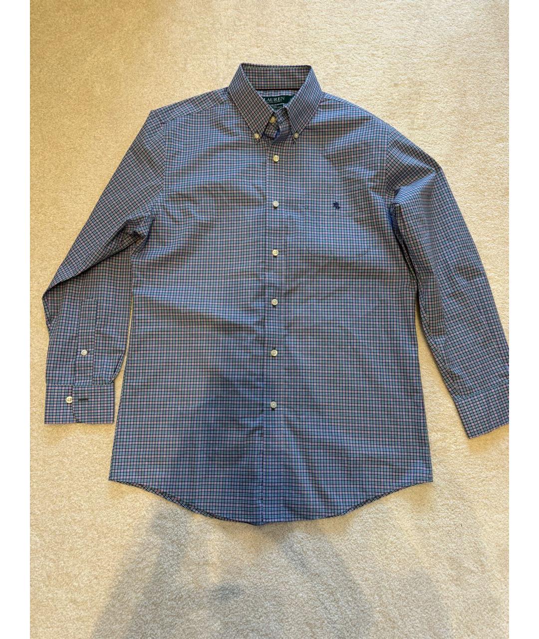 RALPH LAUREN Мульти хлопковая кэжуал рубашка, фото 8