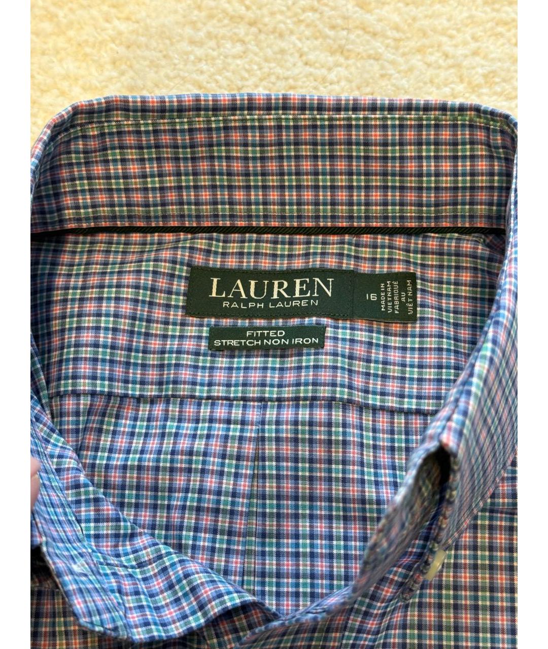 RALPH LAUREN Мульти хлопковая кэжуал рубашка, фото 5