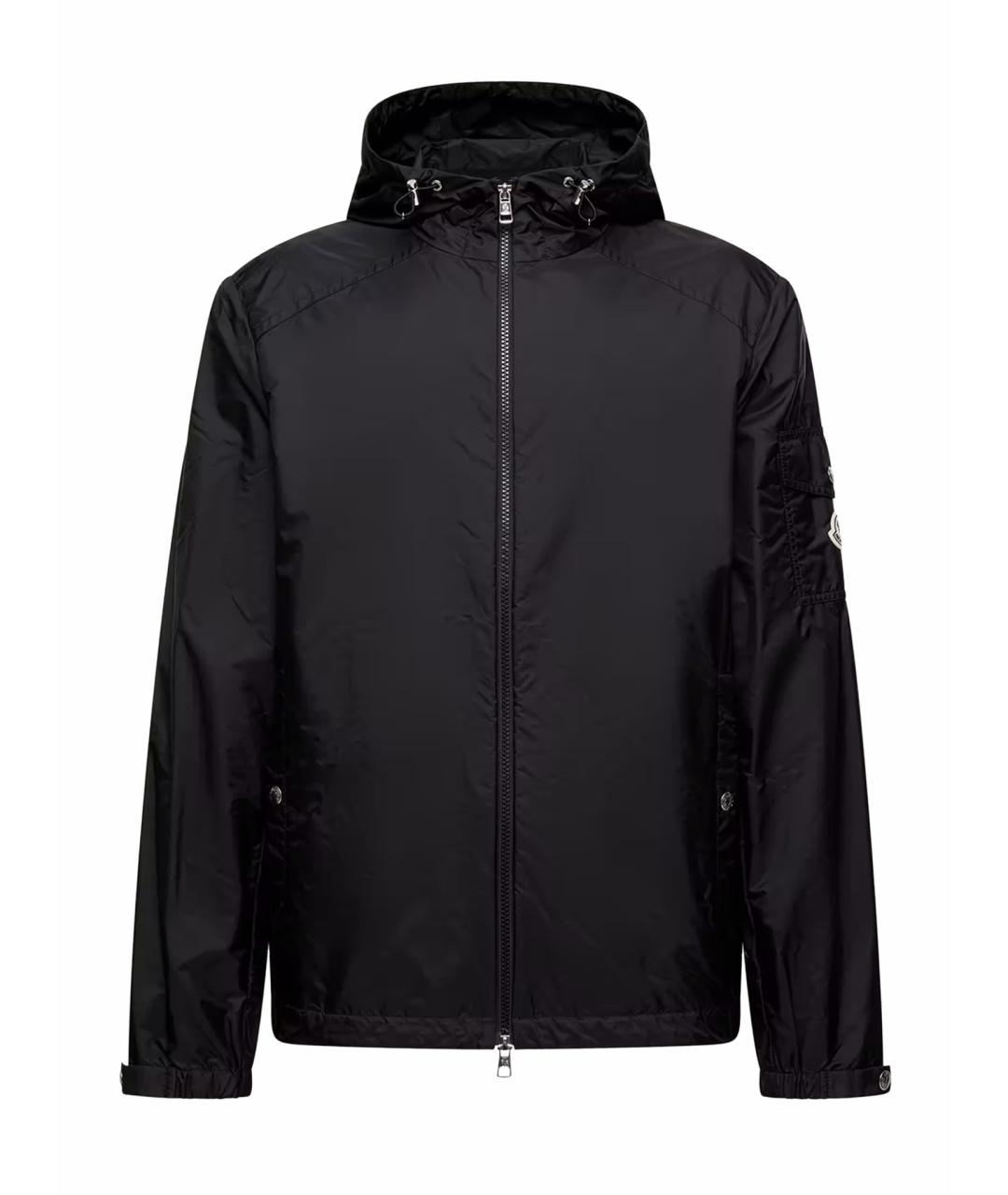 MONCLER Черная полиэстеровая куртка, фото 1