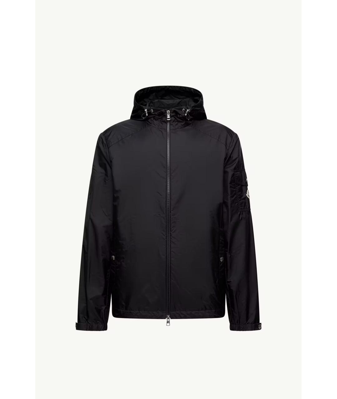 MONCLER Черная полиэстеровая куртка, фото 7