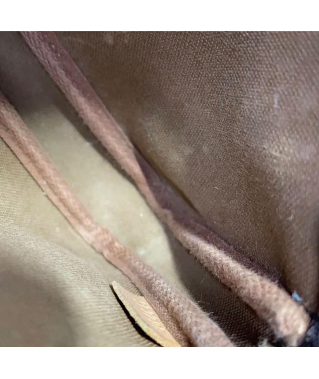 LOUIS VUITTON Коричневая сумка с короткими ручками, фото 7