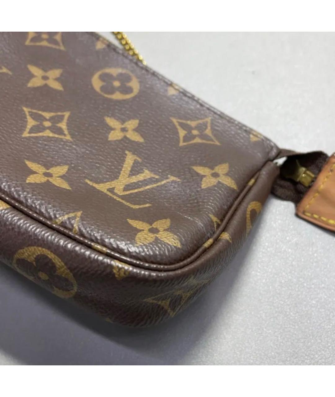 LOUIS VUITTON Коричневая сумка с короткими ручками, фото 5