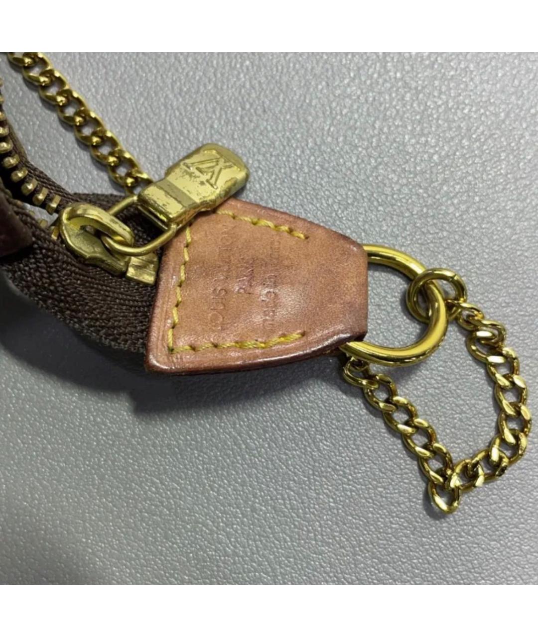 LOUIS VUITTON Коричневая сумка с короткими ручками, фото 3