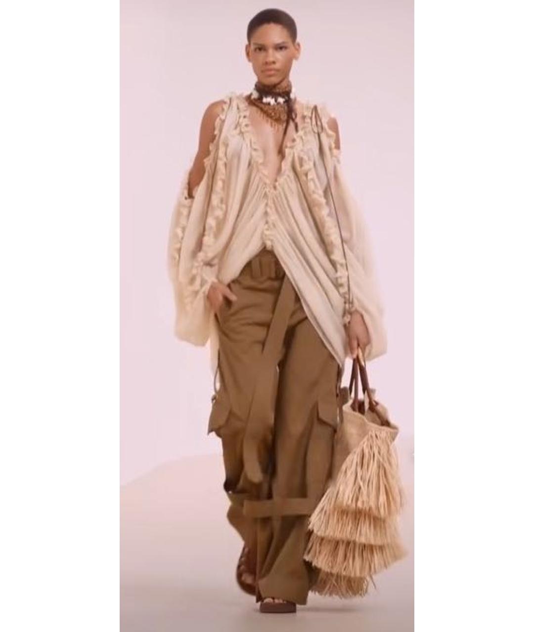 ZIMMERMANN Бежевая вискозная блузы, фото 4